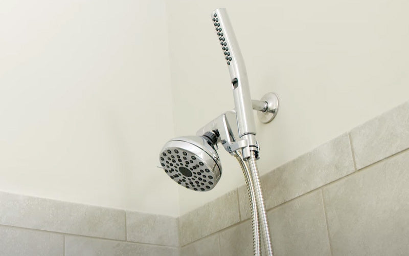 How to install a handheld shower head with hose