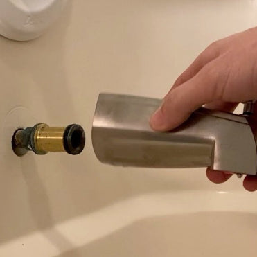 How to remove tub spout without set screw