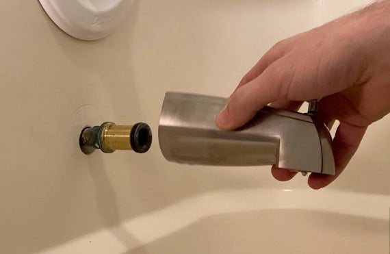How to remove tub spout without set screw