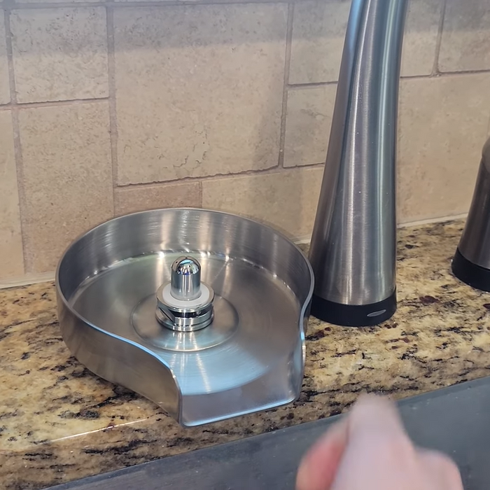 How to install glass rinser for kitchen sink?