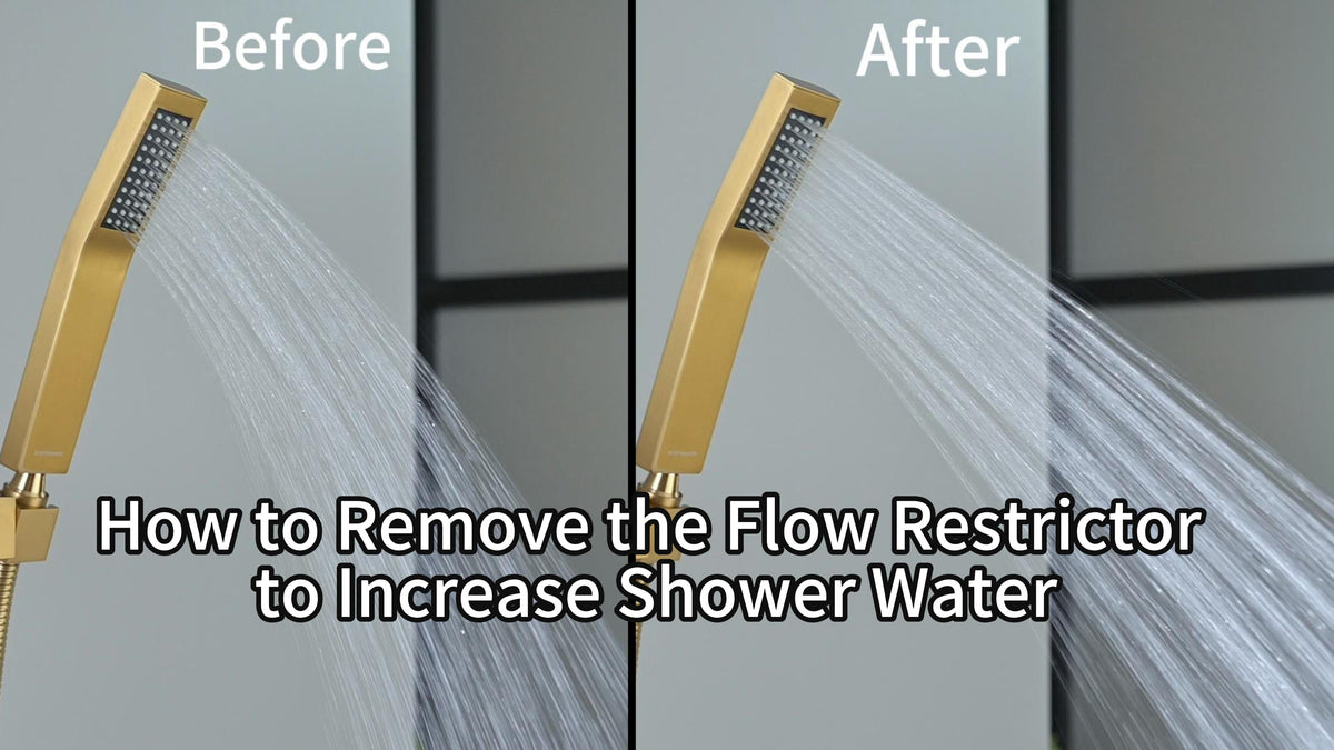 How to Remove a Flow Restrictor to Increase Shower Water Pressure