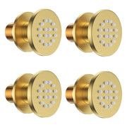 Bostingner Round Shower Body Spray Jets Wall Mount Gold Brass - Bostingner