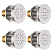 Bostingner Round Shower Body Spray Jets Wall Mount Brushed Nickel - Bostingner