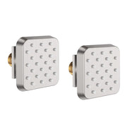 Bostingner Shower Jets Body Spray Spa Massage Jets 2.63 Inch Square Brushed Nickel - Bostingner