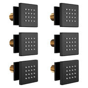 Bostingner Brass Shower Body Sprays Massage Spa Side Jets 2 Inch Black - Bostingner
