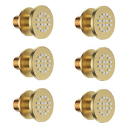 Bostingner Round Shower Body Spray Jets Wall Mount Gold Brass - Bostingner