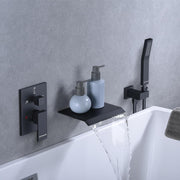 Waterfall Bathtub Faucet Set with Sprayer