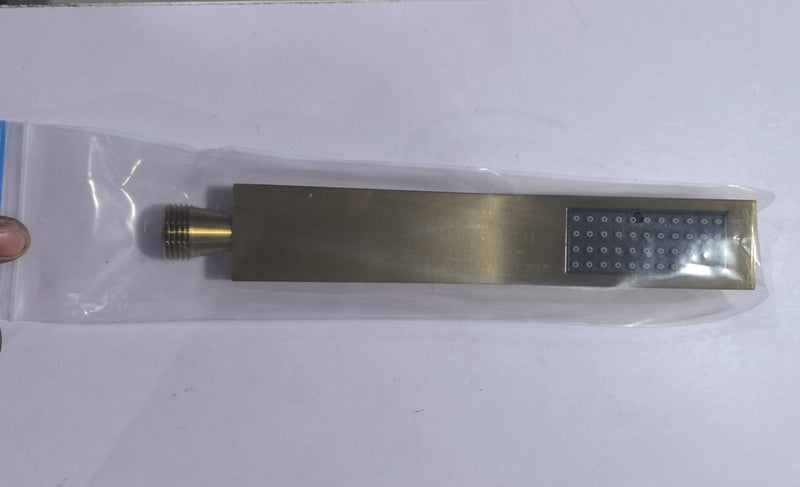 Custom Shower Accessories-Rain shower head and handheld shower head and 4 pcs body jets, gold
