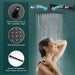 Bostingner 16 Inch Wall Mount Thermostatic Shower System Matte Black - Bostingner