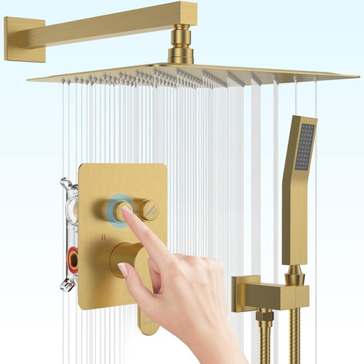 Bostingner Shower Faucet Set Wall Mounted Gold - Bostingner