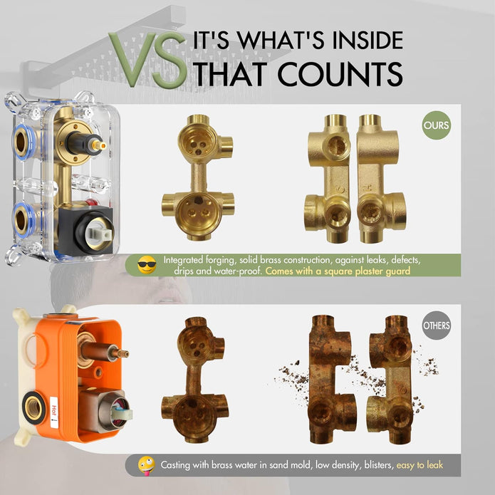 shower valve pressure balance