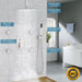 Bostingner Shower Body Sprays Systems Ceiling Mounted Brushed Nickel 10 Inch - Bostingner