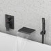 Bostingner Waterfall Bathtub Faucet Set with Sprayer Matte Black - Bostingner