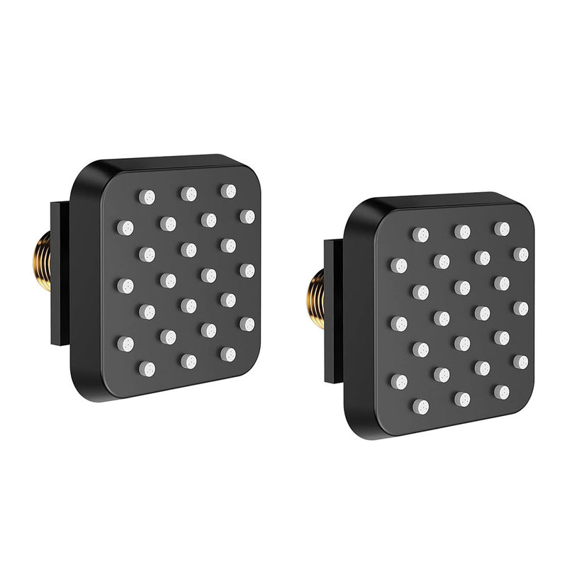 Bostingner Shower Jets Body Spray Spa Massage Jets 2.63 Inch Square Matte Black - Bostingner