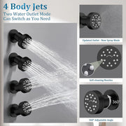 Bostingner Round Shower Body Spray Jets 2 Inch - Bostingner