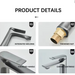 Bostingner Modern Waterfall-style Bathroom and Kitchen Faucet, Single-hole Installation - Bostingner
