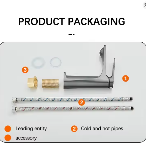 Bostingner Modern Waterfall-style Bathroom and Kitchen Faucet, Single-hole Installation - Bostingner