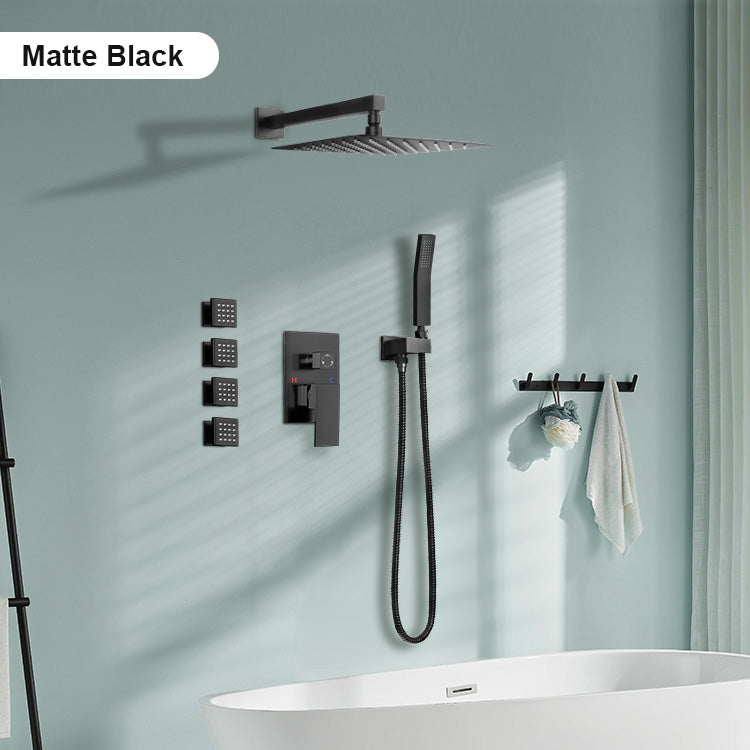 Matte Black Shower System