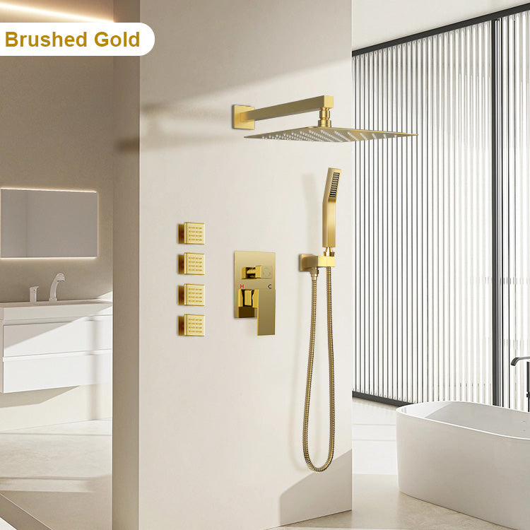 Brushed Gold Shower System