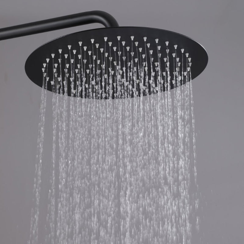 Bostingner Freestanding Outdoor Shower System with Shower Head Matte Black - Bostingner