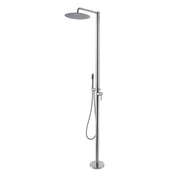Bostingner Freestanding Outdoor Shower System with Shower Head Brushed Nickel - Bostingner