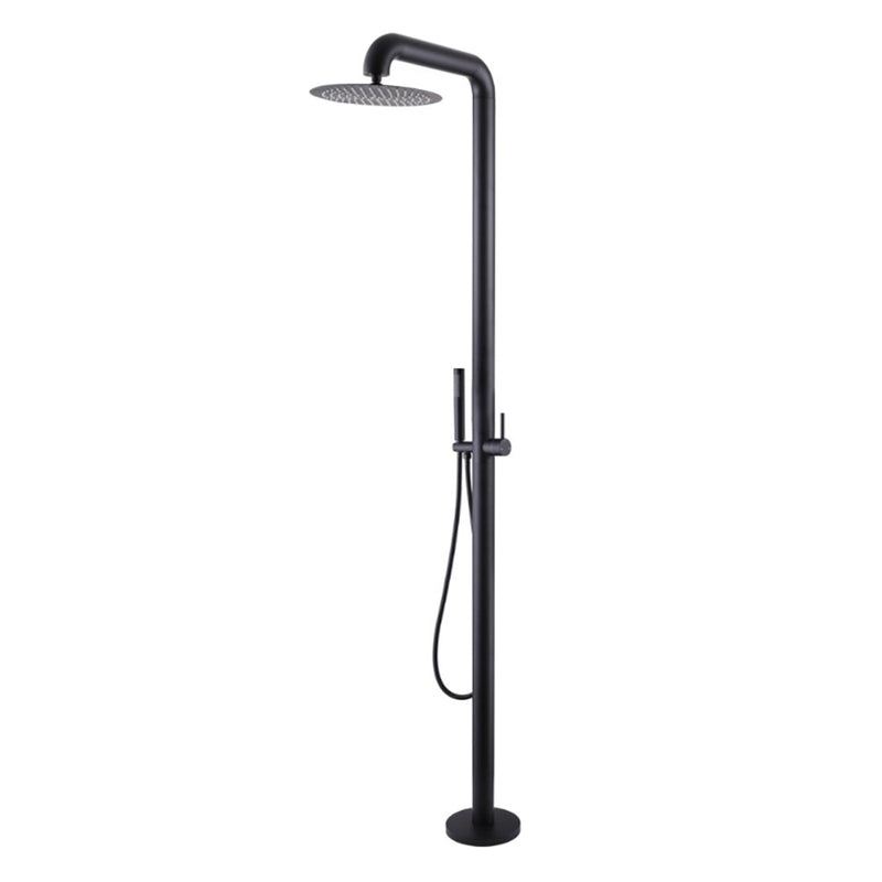 Bostingner Freestanding Outdoor  Shower Faucet Set with Shower Head Matte Black - Bostingner