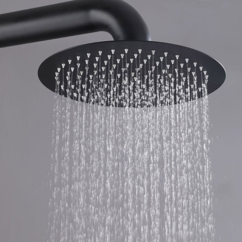 Bostingner Freestanding Outdoor  Shower Faucet Set with Shower Head Matte Black - Bostingner