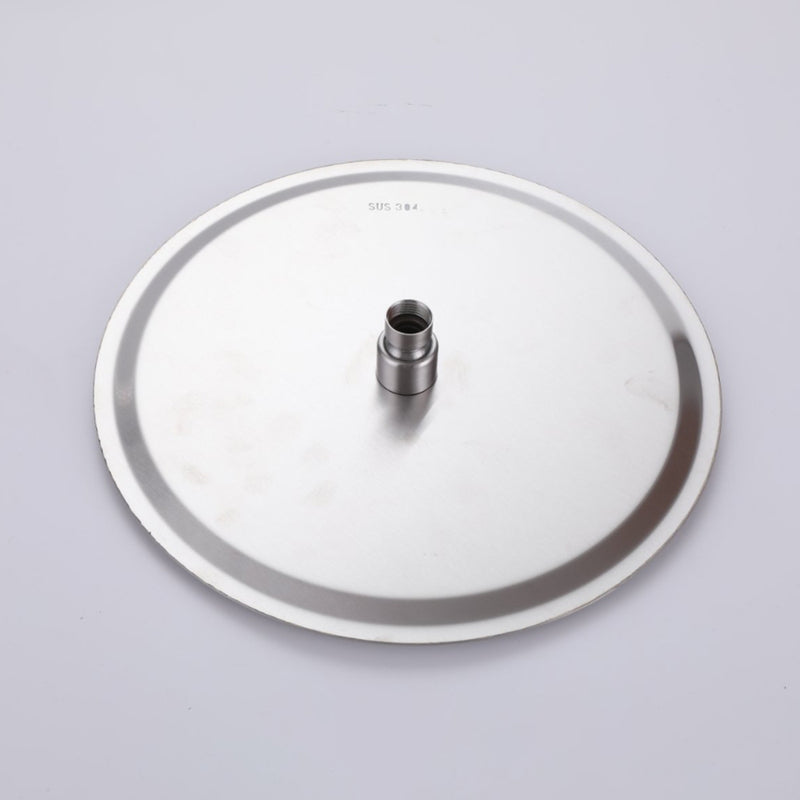 Bostingner Freestanding Outdoor Shower Faucet Set with Shower Head Brushed Nickel - Bostingner