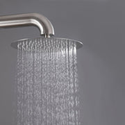Bostingner Freestanding Outdoor Shower Faucet Set with Shower Head Brushed Nickel - Bostingner