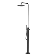 Bostingner 12" Free Standing Outdoor Shower System with Shower Head Matte Black - Bostingner
