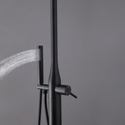 Bostingner 12" Free Standing Outdoor Shower System with Shower Head Matte Black - Bostingner