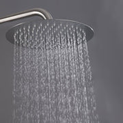 Bostingner 12" Free Standing Outdoor Shower System with Shower Head Brushed Nickel - Bostingner