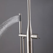 Bostingner 12" Free Standing Outdoor Shower System with Shower Head Brushed Nickel - Bostingner