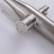 Bostingner 12" Free Standing Outdoor Shower System with Shower Head Brushed Nickel - Bostingner