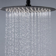 Bostingner 12" Free Standing Outdoor Shower Faucet Set with Shower Head Matte Black - Bostingner