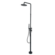 Bostingner 10" Freestanding Outdoor Shower System Height Adjustable Matte Black - Bostingner