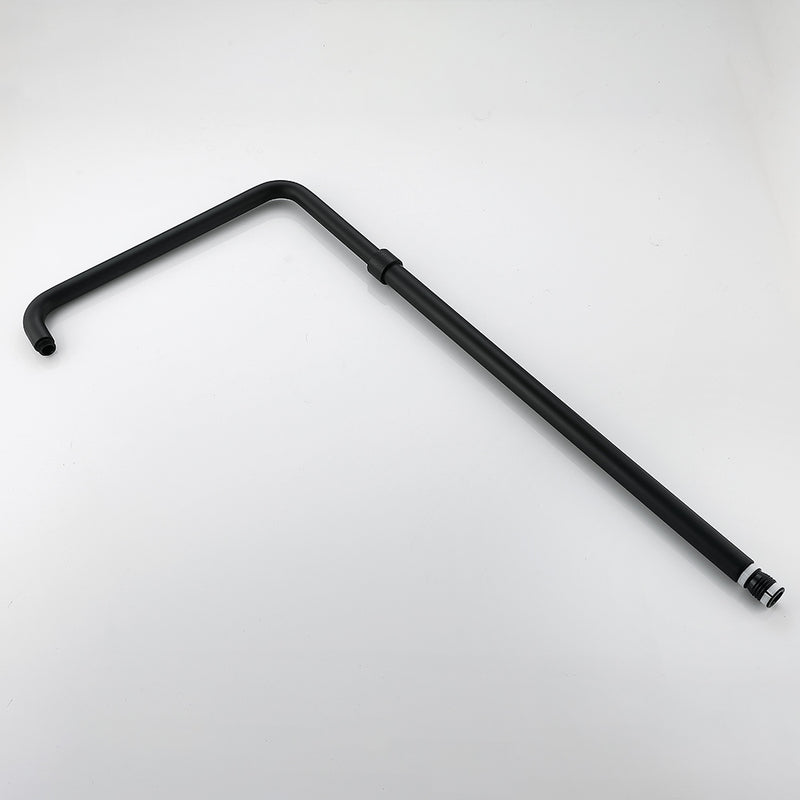 Bostingner 10" Freestanding Outdoor Shower System Height Adjustable Matte Black - Bostingner