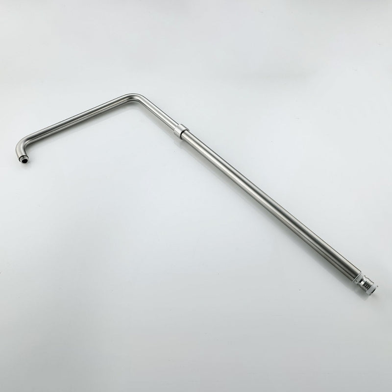 Bostingner 10" Freestanding Outdoor Shower System Height Adjustable Brushed Nickel - Bostingner