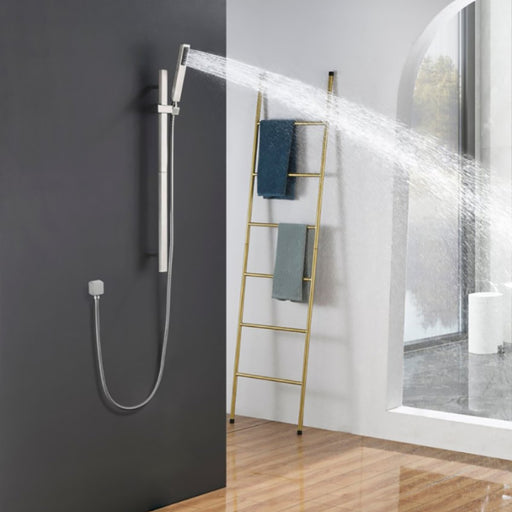 Bostingner Handheld Shower Head with Slide Bar Combo Brushed Nickel - Bostingner