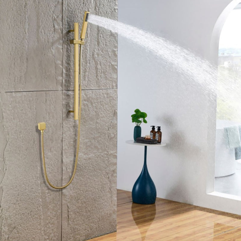 Bostingner Handheld Shower Head with Slide Bar Combo Brushed Gold - Bostingner