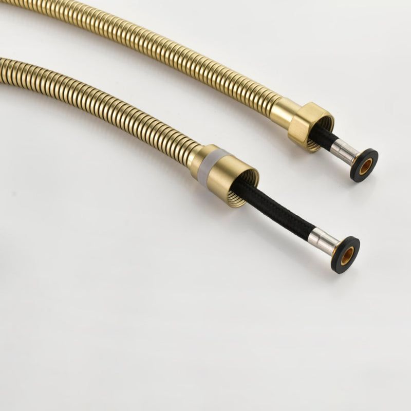 Bostingner Handheld Shower Head with Slide Bar Combo Brushed Gold - Bostingner