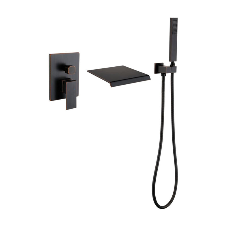 Bostingner Waterfall Bathtub Faucet Set with Sprayer ORB - Bostingner