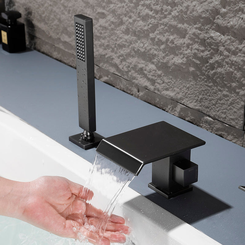 Bostingner Tub Faucet with Handheld Shower Gunmetal Grey - Bostingner