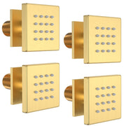 Bostingner Stainless Steel Shower Body Sprays Massage Spa Side Jets Wall Mounted Brushed Gold - bostingner