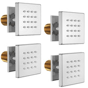 Bostingner Brass Shower Body Sprays Massage Spa Side Jets Wall Mounted Shower Set Chrome - bostingner