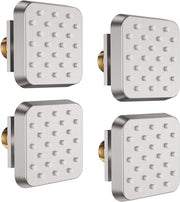 Bostingner Shower Jets Body Spray Spa Massage Jets 3 Inch Square Brushed Nickel 4PCS - bostingner