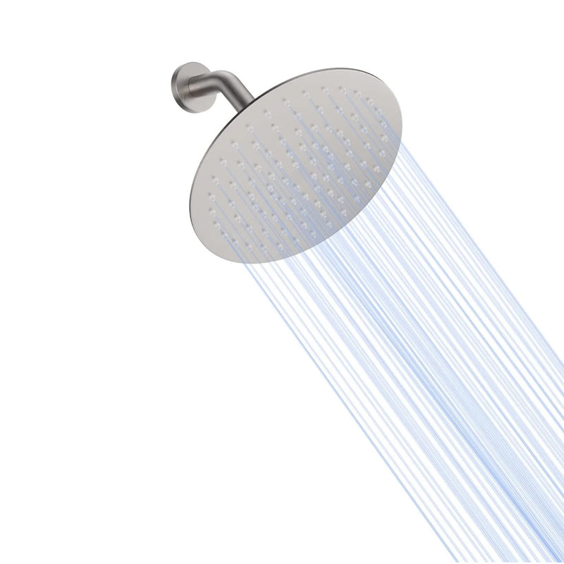 Bostingner Round Shower Head Brushed Nickel 8 Inch - bostingner