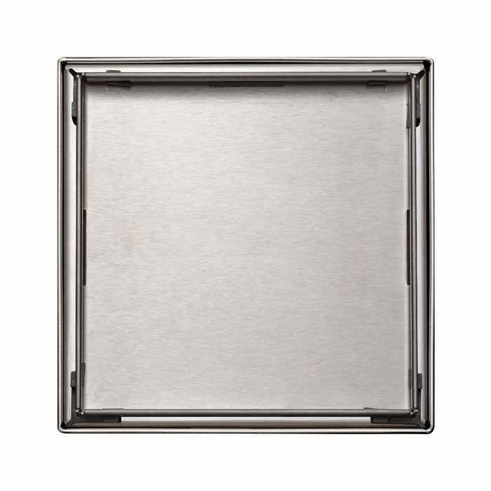 Bostingner Square Shower Drain with Removable Tile Insert Grate 4Inch/5Inch/6Inch/8Inch - bostingner