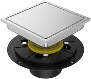 Bostingner Square Invisible Shower Floor Drain Detachable Bathroom Floor Drain Flange 4Inch/6Inch - bostingner