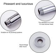 Bostingner Shower Extension Extra Long Stainless Steel Shower Arm 16 Inch - bostingner